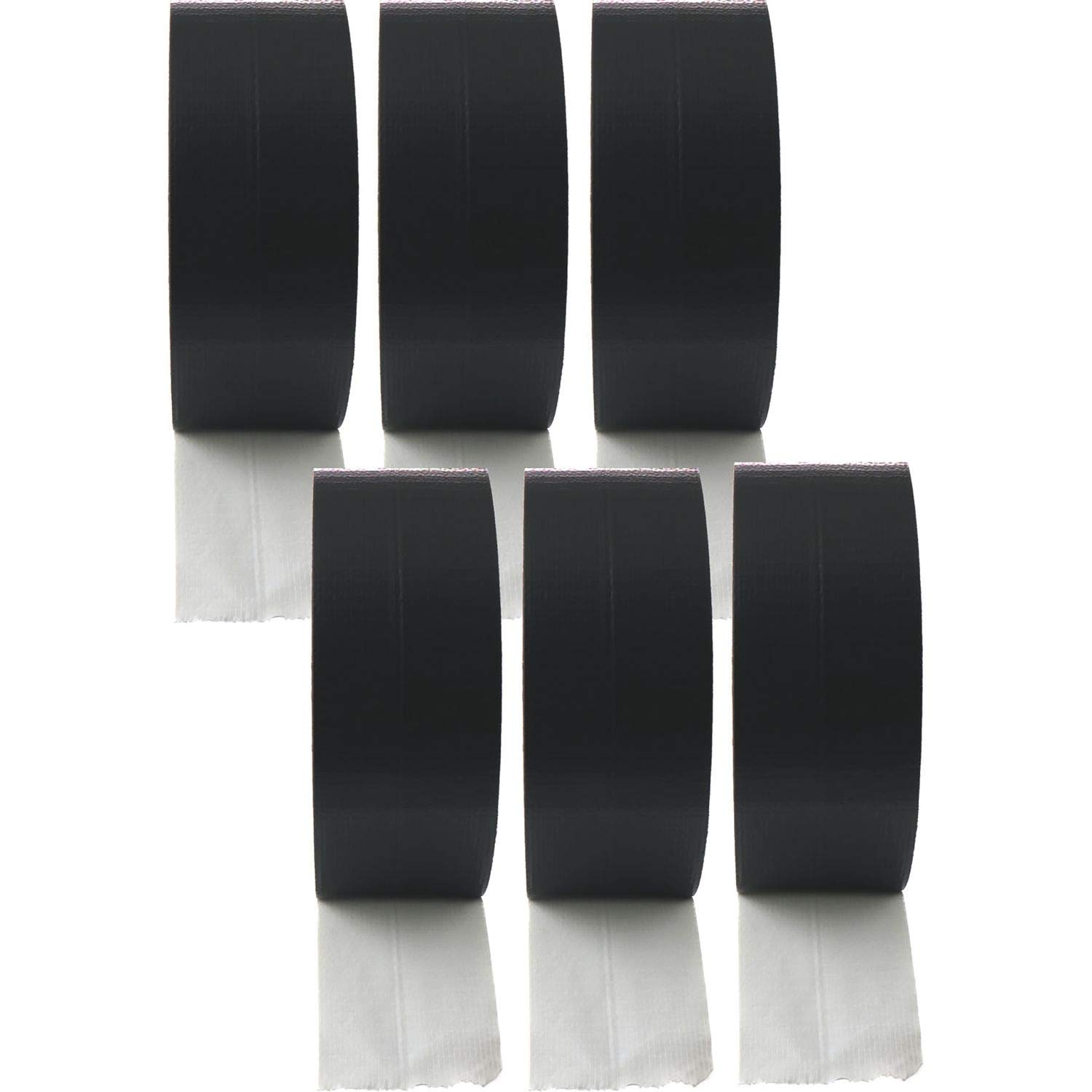 Secotec K670GHC0 Heavy Duty Shield Tape - 50mm x 50m, Black (Pack of 6 Rolls) - Extra Strong Adhesive for Packaging, Shipping & Industrial Use