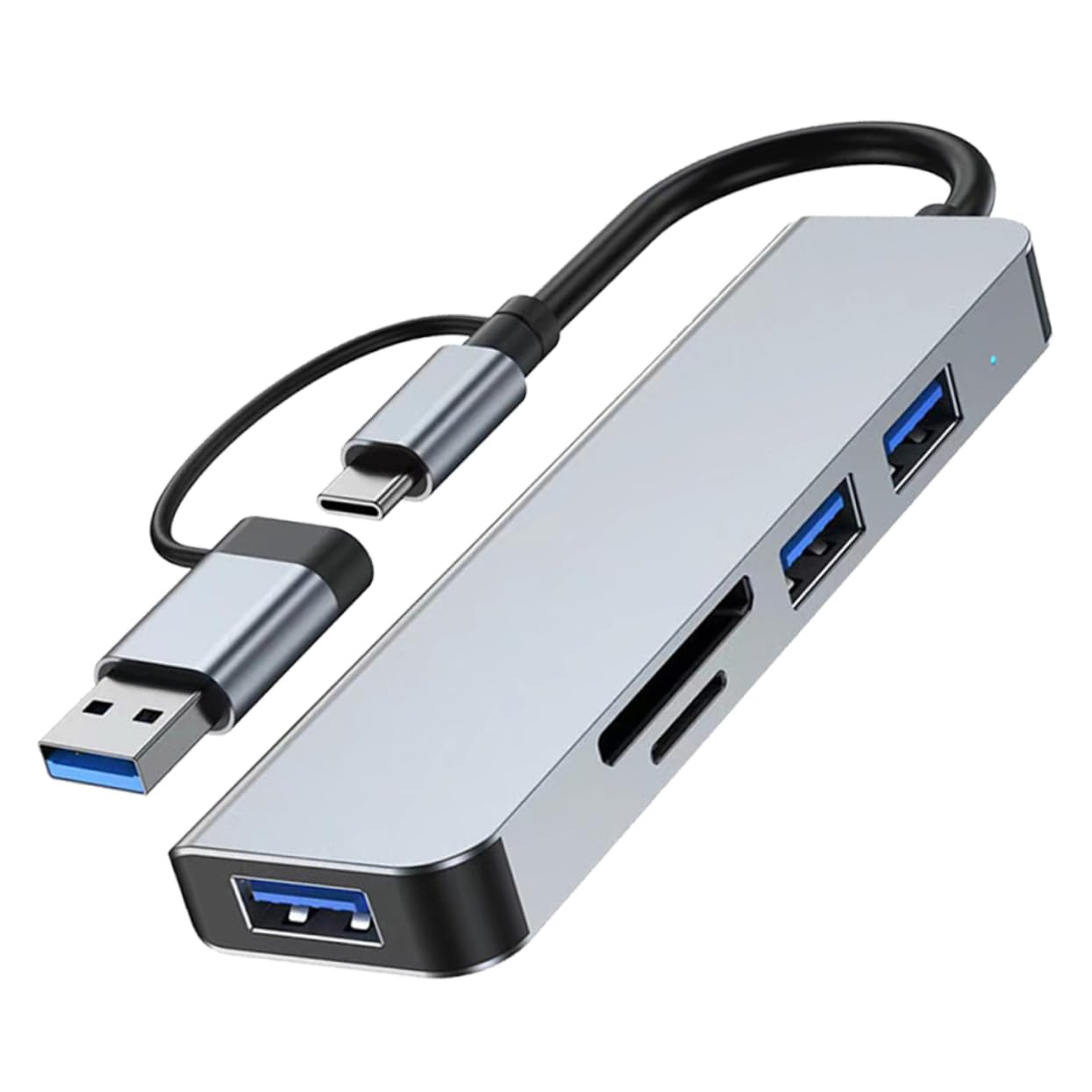 HOMSFOU 7-Port USB 3.0 Hub for Laptop - High-Speed Data Transfer USB Splitter with Individual On/Off Switches - Perfect for Office, Home & Gaming Setup (Black)