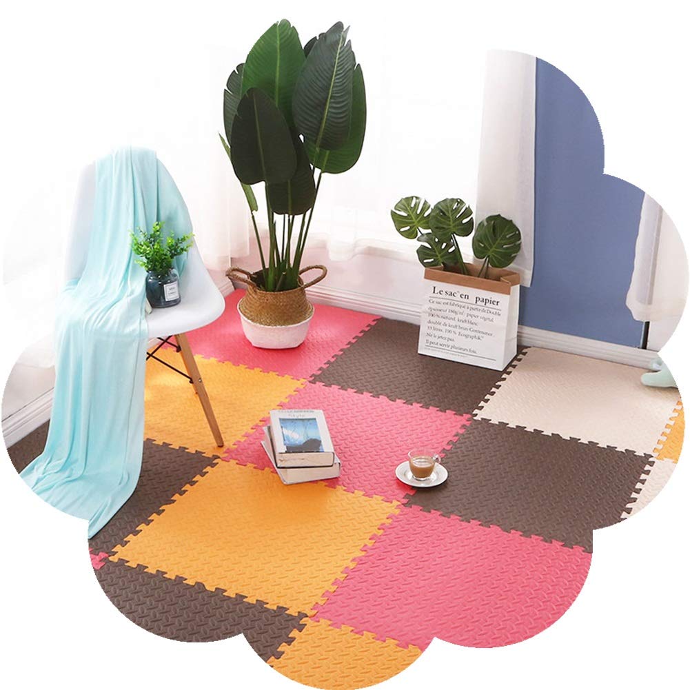 Interlocking Soft Foam Puzzle Play Mats for Kids - 24pc 30x30x1.2cm Colorful Floor Tiles for Taekwondo, Yoga & Playroom - Durable Waterproof Foam Mat Set (Color B) - Perfect for Home Gym, Daycare & Toddler Safe Play Areas