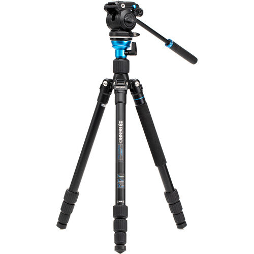 Benro A1683TS2PRO Travel Angel Aero Video Tripod Kit with S2Pro Head - Lightweight Aluminum Tripod for Travel Photography, Vlogging & Outdoor Shooting