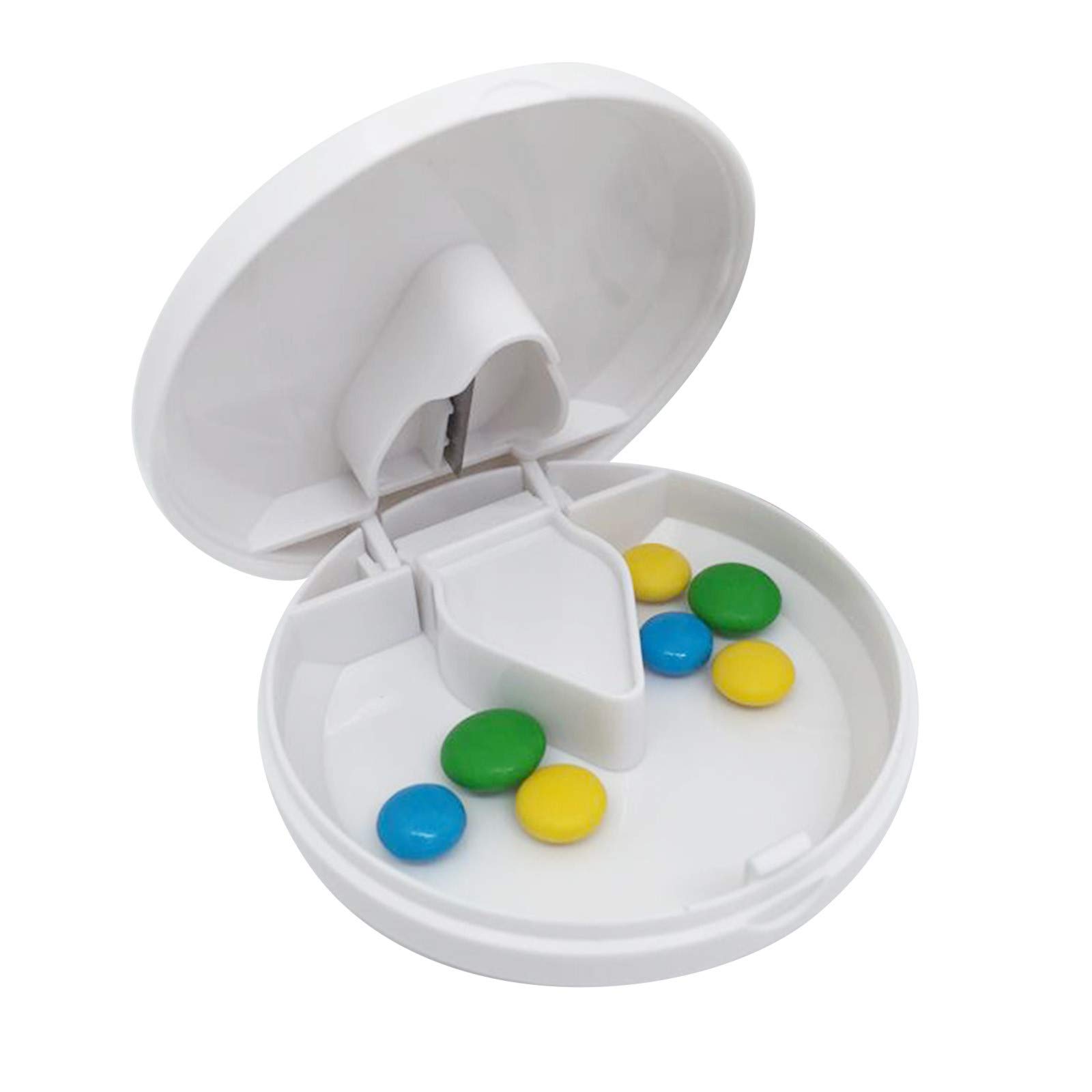 Reusable Condiment Containers with Lids - Creative Circular Spice & Medicine Dispenser - Multi-Purpose Kitchen & Bathroom Storage Organizer for Spices, Pills, and Small Items - Perfect for Home, Office, and Travel Use