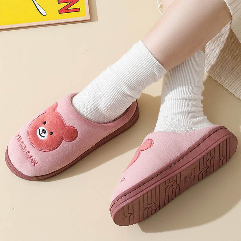 SnugglePaws: Cute Kawaii Teddy Bear Slippers for Women & Girls - Cozy Home & Lounge Wear for Indoor Comfort