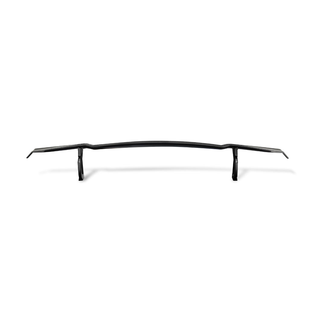 BMW G8X M3 M4 Carbon Fiber Rear Wing Spoiler - Matte Black V-Style Aero Blade for Track Racing & Street Performance