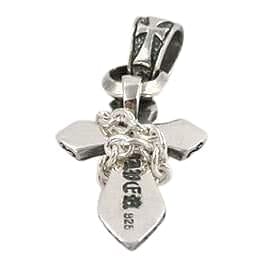 Rocker Cross Sterling Silver Pendant Necklace for Men & Women - Gothic Punk Jewelry Gift for Music Lovers, Bikers & Alternative Fashion