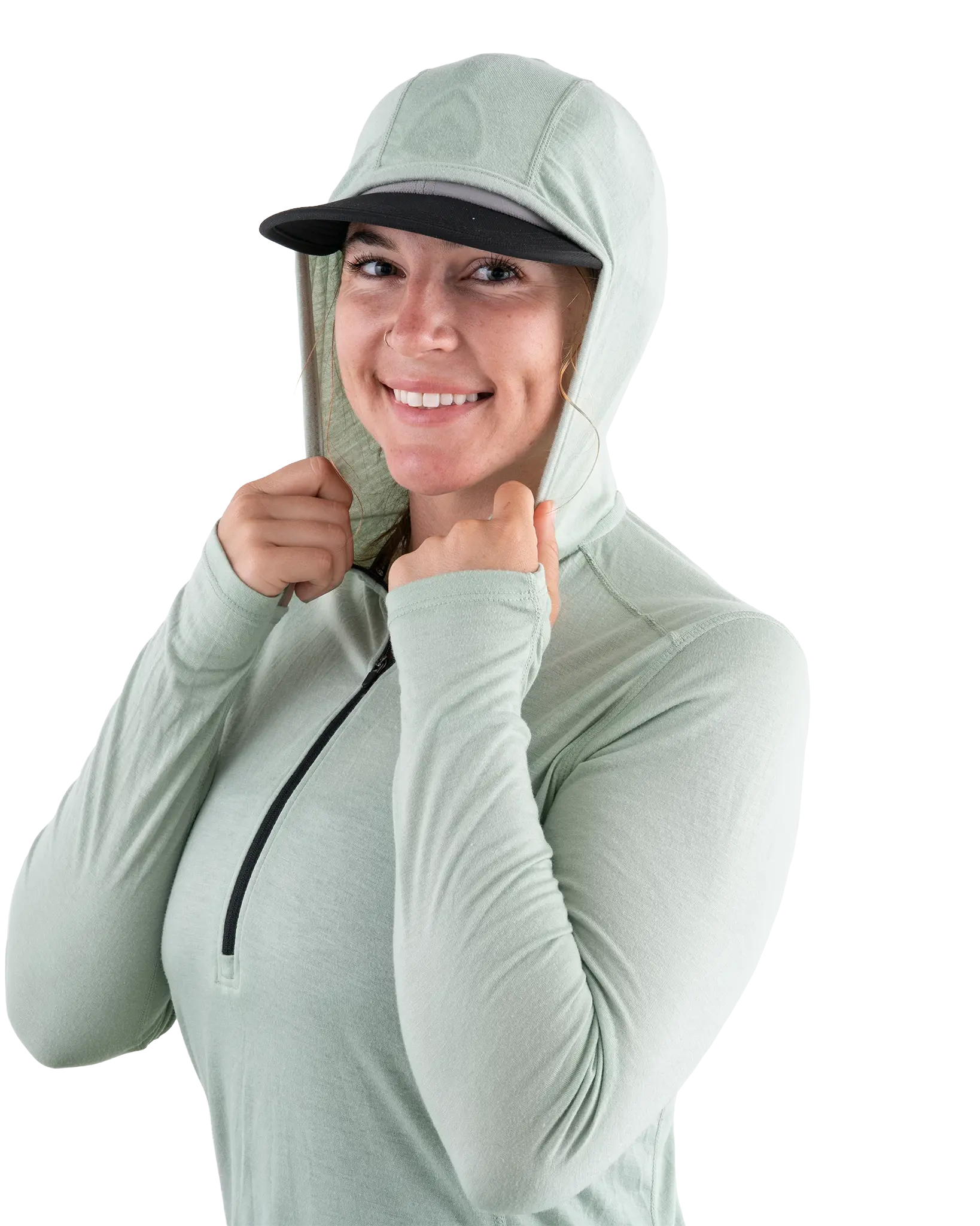 Women's Mirage Merino Sun Hoody - UPF 50+ Lightweight Sun Protection Hoodie for Hiking, Travel & Outdoor Activities