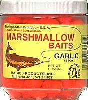 Magic Bait Mini Marshmallows Fishing Lures - Red & Vanilla Scent (1.5oz) - Perfect for Trout, Panfish & Carp Fishing in Lakes & Rivers