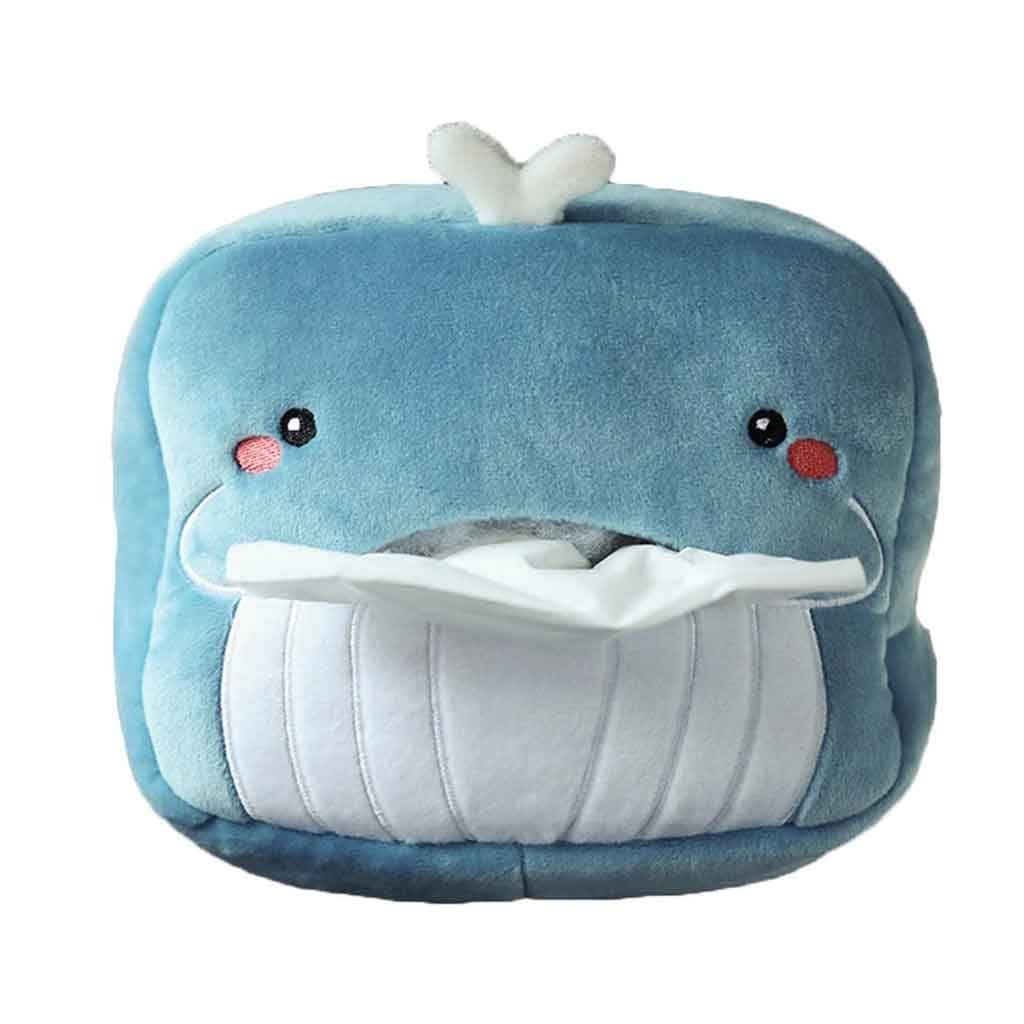 Creative Cute Cartoon Car Tissue Box Holder - Wall Mounted Paper Napkin Dispenser Case (16 x 11 x 6cm) - Perfect for Kids Room, Car, Office & Home Decor