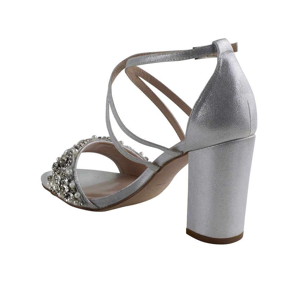 Paradox London Pink Women's Hira Heeled Sandals - Elegant Summer Wedge Sandals for Women, Comfortable High Heel Dress Shoes for Parties, Weddings & Beach Vacations