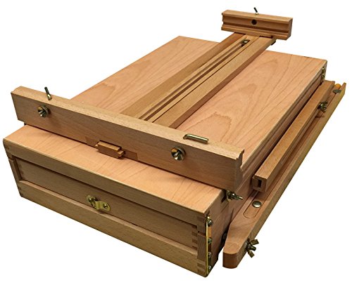 4 Less Co French Easel Oil Paint Set - Wooden Sketch Box Artist Painting Kit for Outdoor & Studio Artwork | Perfect for Beginners & Professionals