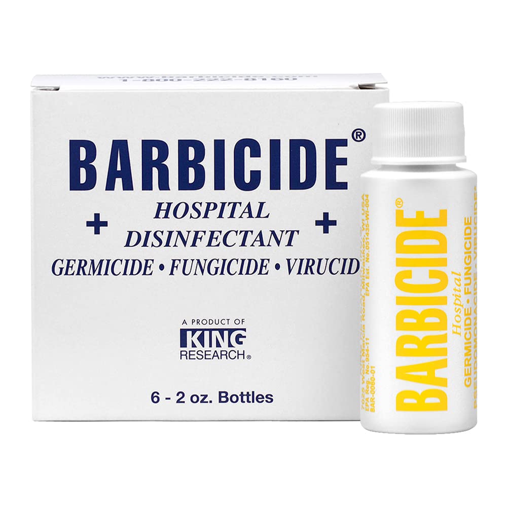 Barbicide Spray Disinfectant with Bullets - Professional Salon & Barber Disinfection Solution for Tools, Surfaces & Equipment | Ideal for Hair Salons, Nail Studios & Tattoo Parlors