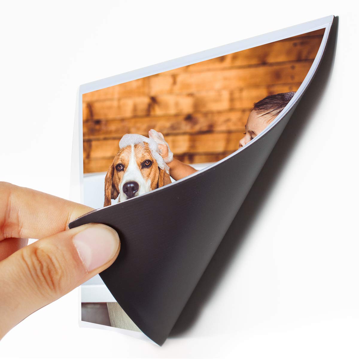 HIIMIEI 4x6 Magnetic Photo Frames for Refrigerator - 20 Pack White Picture Frames with Strong Magnets - Perfect for Family Photos, Kids Artwork, Recipes and Office Memos