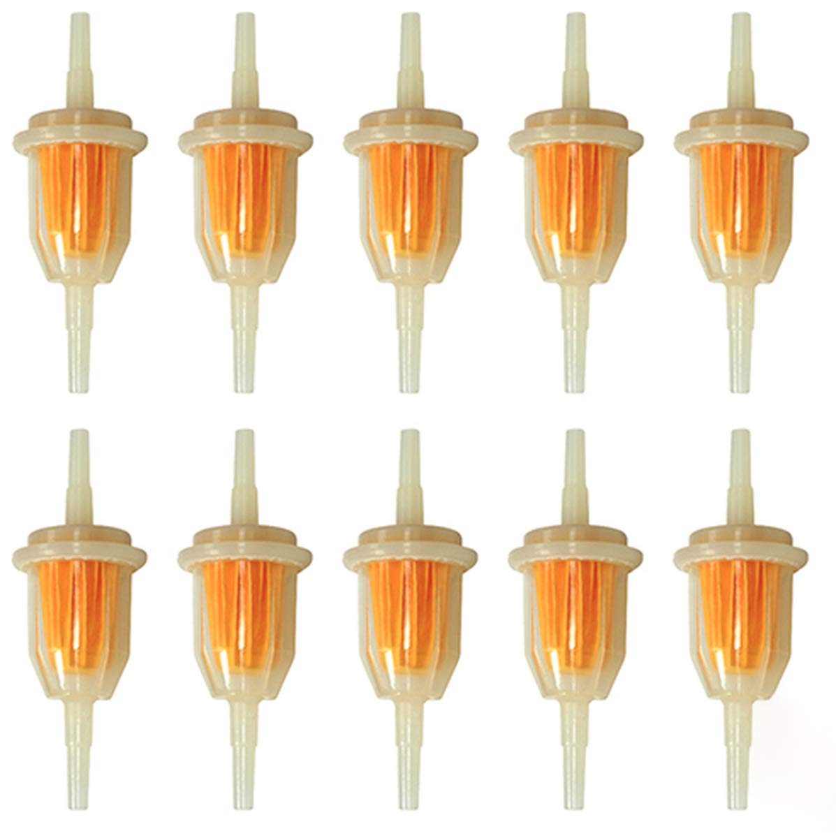 10 Pack Fuel Filter Replacement for EZGO & Yamaha Golf Carts - High Performance Fuel System Maintenance - Perfect for Golf Course, Resort & Personal Cart Use