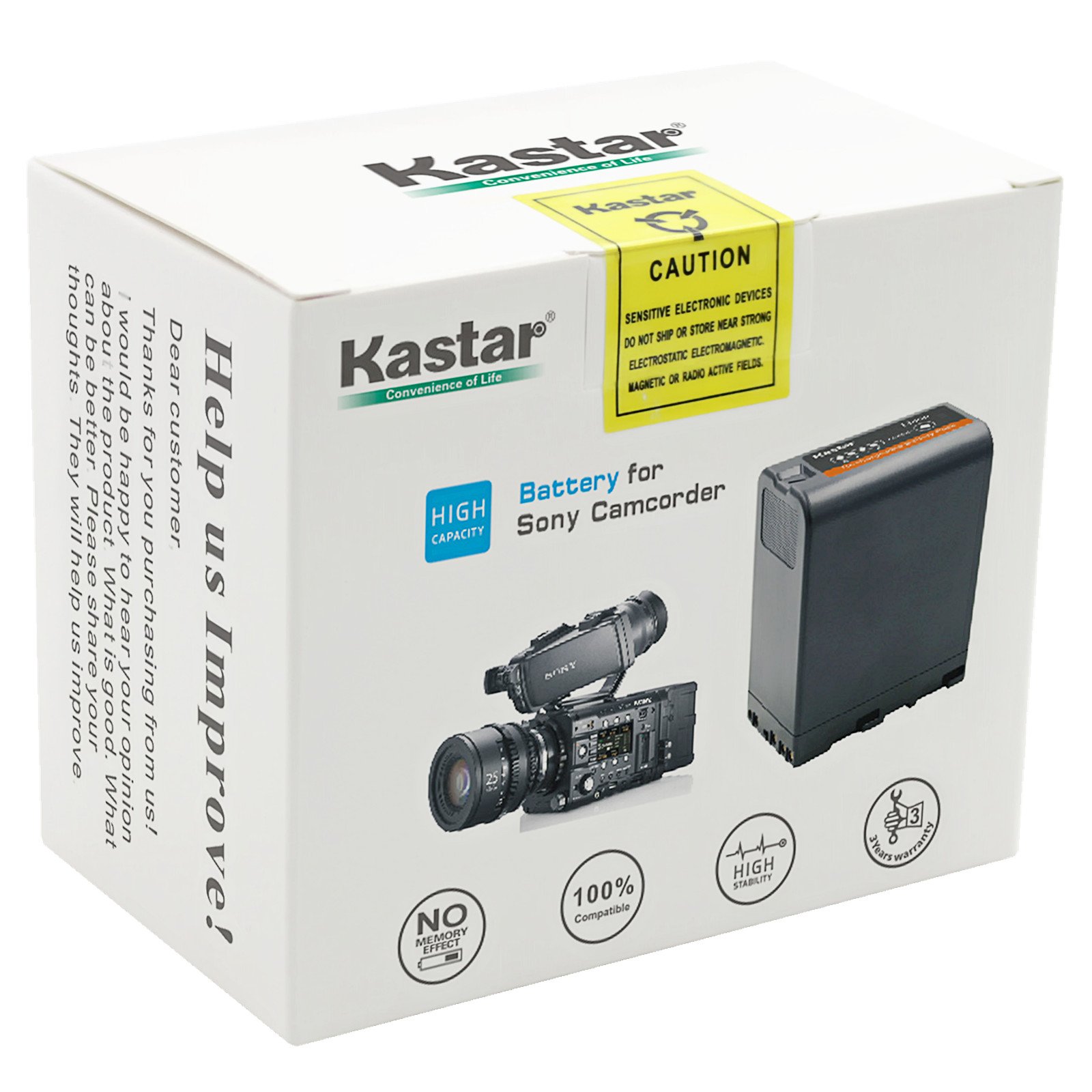 Kastar Replacement Battery for Sony BP-U60 - Compatible with PXW-FS7, FS5, X180, FX6, FX9, PMW Series & More - High Capacity Camcorder Battery for Professional Video Shooting & Outdoor Filming