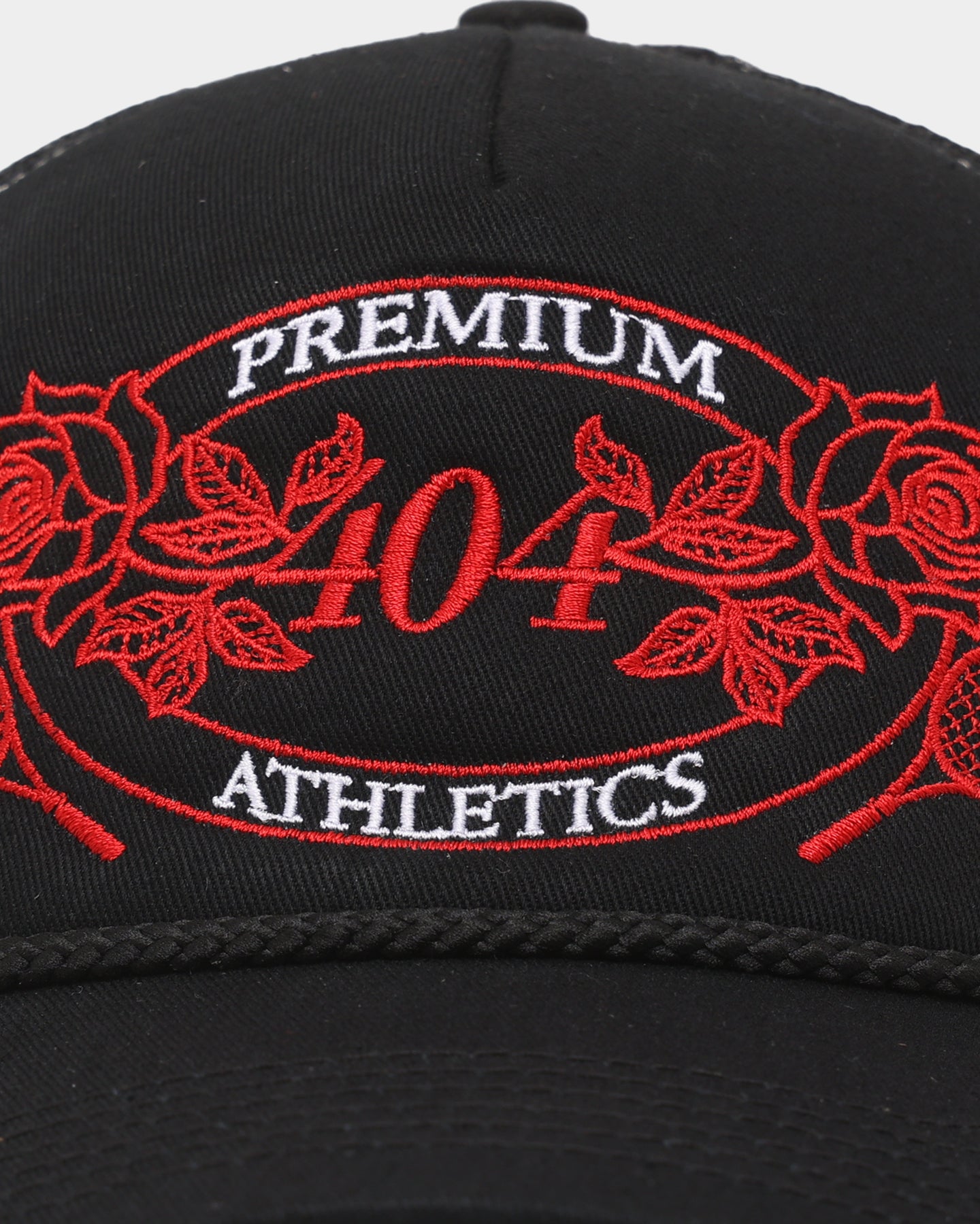 404 Premium Athletics Trucker Snapback Hat - Black Adjustable Baseball Cap for Men & Women - Perfect for Sports, Outdoor Activities & Casual Wear