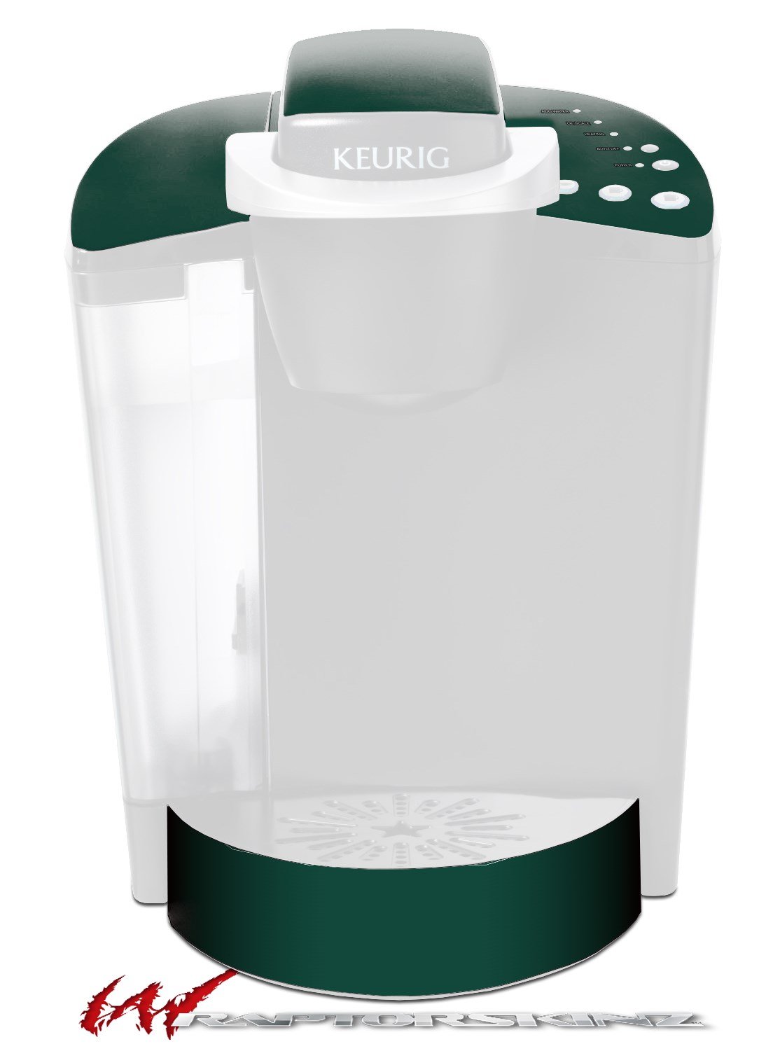 Premium Decal Style Vinyl Skin for Keurig K40 Elite Coffee Maker - Hunter Green Solid Collection | Protective Cover & Custom Design | Perfect for Home & Office Coffee Stations (Coffee Maker Not Included)