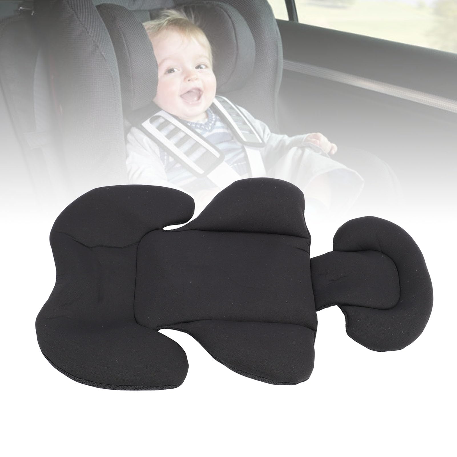 **Universal Baby Car Support Cushion & Infant Stroller Pad – Soft & Comfortable Toddler Car Seat Insert for Strollers & Car Seats (Beige) – Perfect for Travel, Shopping & Daily Outings**