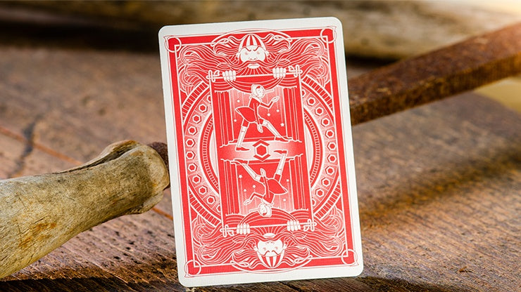 Pinocchio Vermilion Red Playing Cards - Premium Quality Deck for Magic Tricks, Poker, and Card Games | Perfect for Collectors and Card Enthusiasts