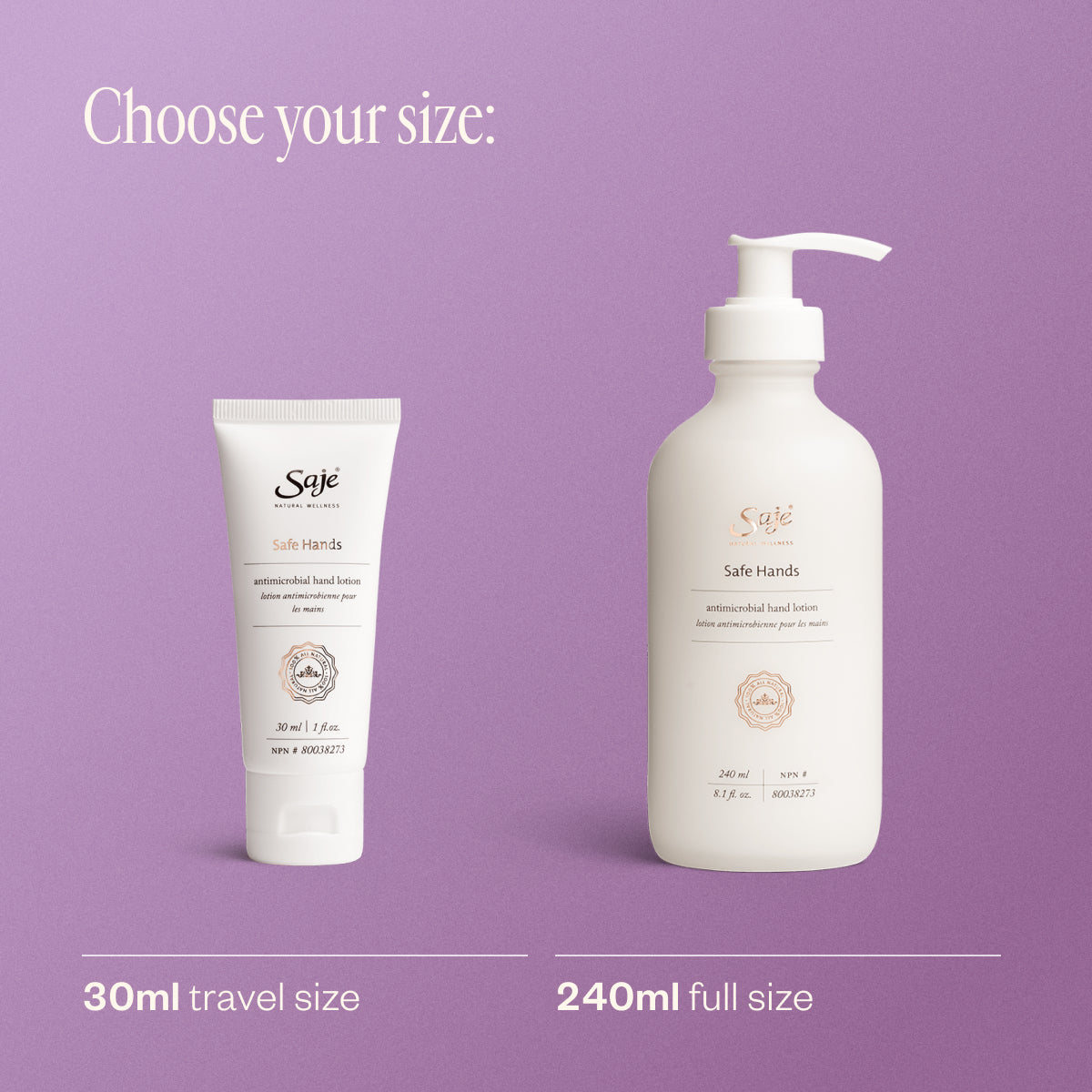 Safe Hands Invigorating Hand Lotion 240ml - Moisturizing & Nourishing Hand Cream for Dry Skin - Perfect for Daily Use at Home, Office & Travel