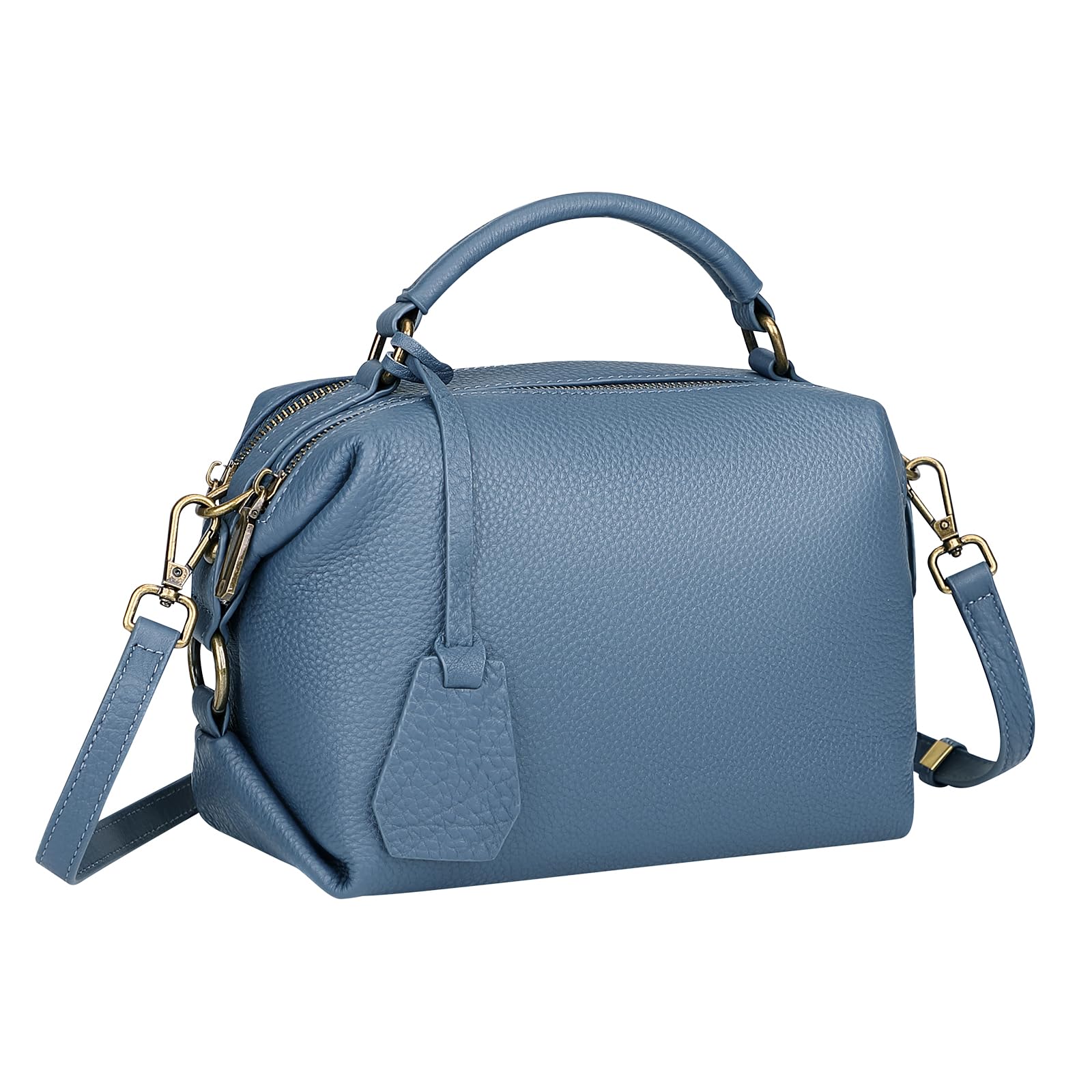 Genuine Leather Crossbody Bags for Women - Stylish Small Purse with Guitar Strap for Casual Outings