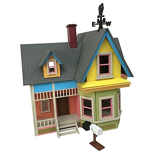 3D Wooden Puzzle Dollhouse Kit - DIY Tiny House Model from Up Movie - Easy-to-Assemble 1/8