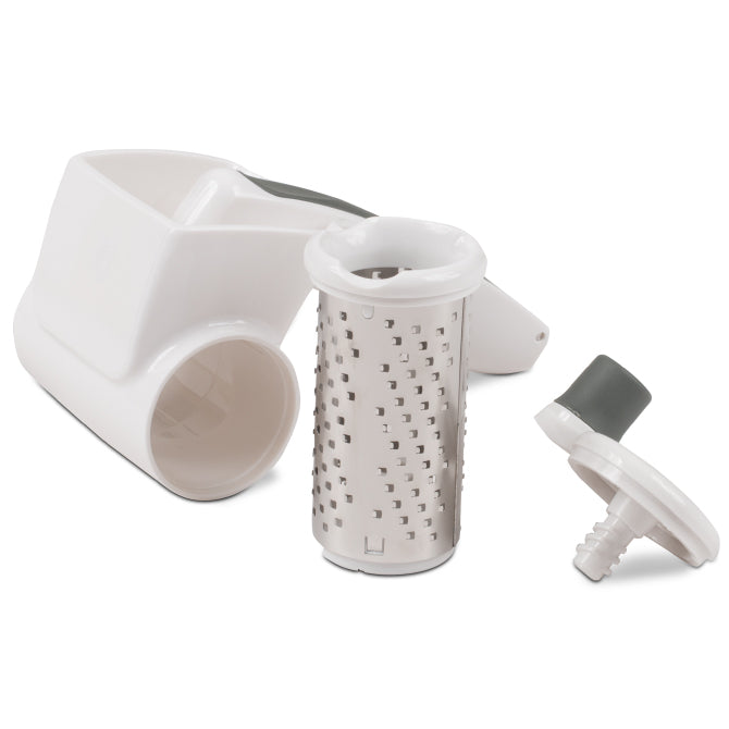 Premium Stainless Steel Cheese Grater - Zyliss Rotary Grater for Parmesan, Cheddar & Hard Cheeses - Perfect for Cooking, Baking & Garnishing Dishes