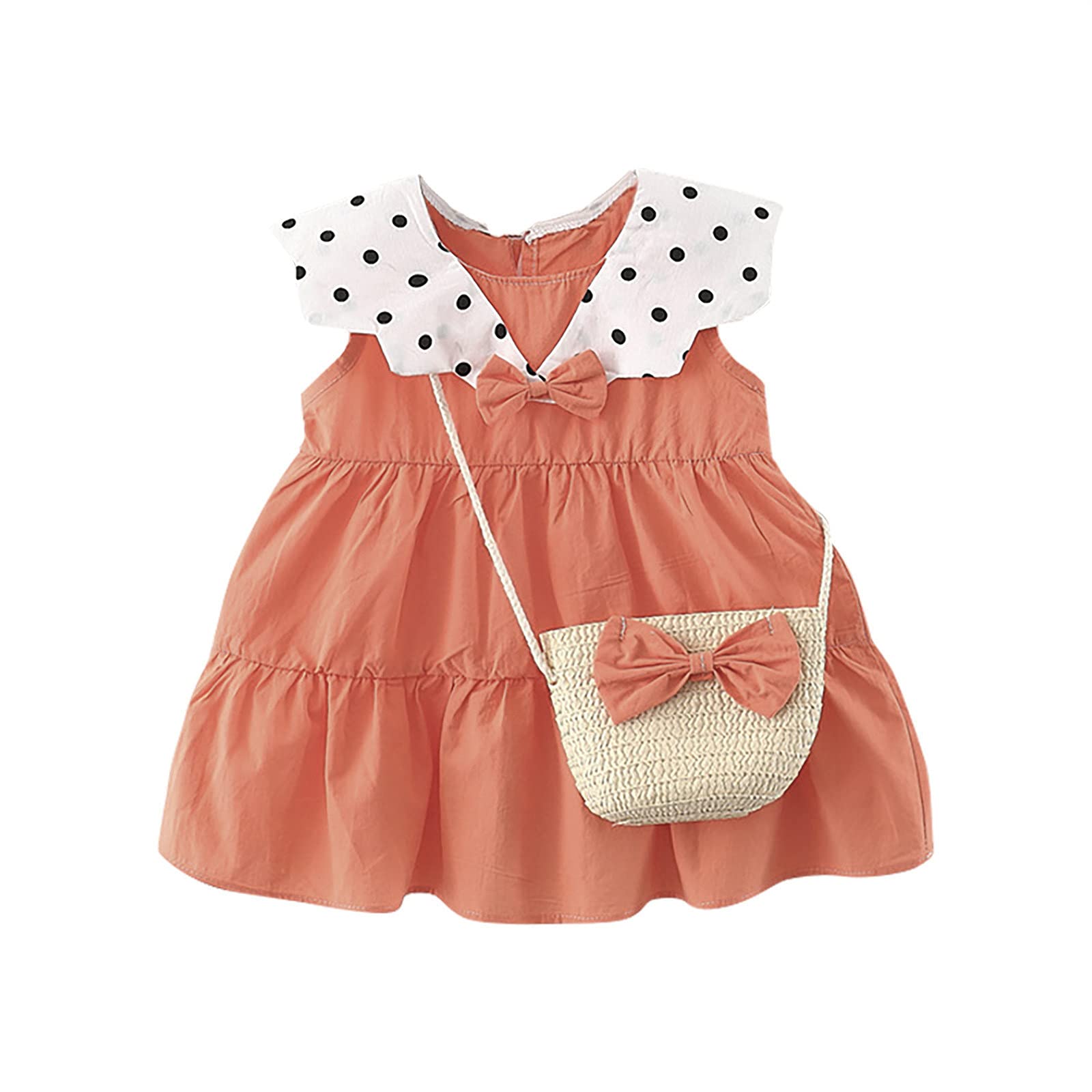 Polka Dot Princess Sleeveless Dress for Toddler Girls - Cute Baby Girl Outfit for Birthday, Party & Special Occasions
