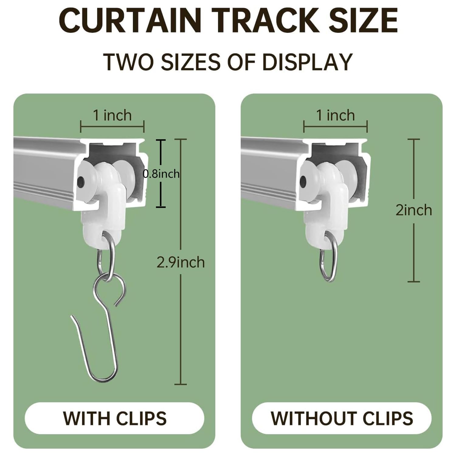 Heavy-Duty Ceiling & Wall Mounted Curtain Track Rail System - White (3ft to 18ft Adjustable) for Living Room, Bedroom, Shower Room Divider & Home Partition