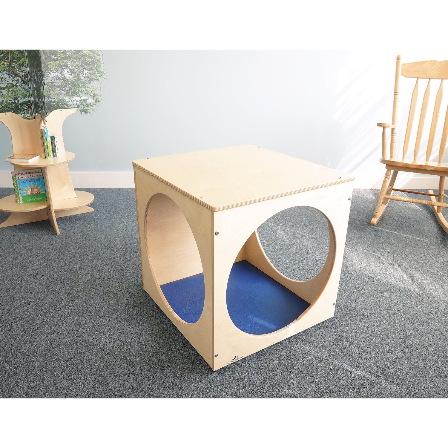 Whitney Brothers Wooden Toddler Playhouse Cube - Kids Indoor & Outdoor Playhouse for Pretend Play, Imaginative Fun - Perfect for Home, Daycare, and Preschool Playrooms