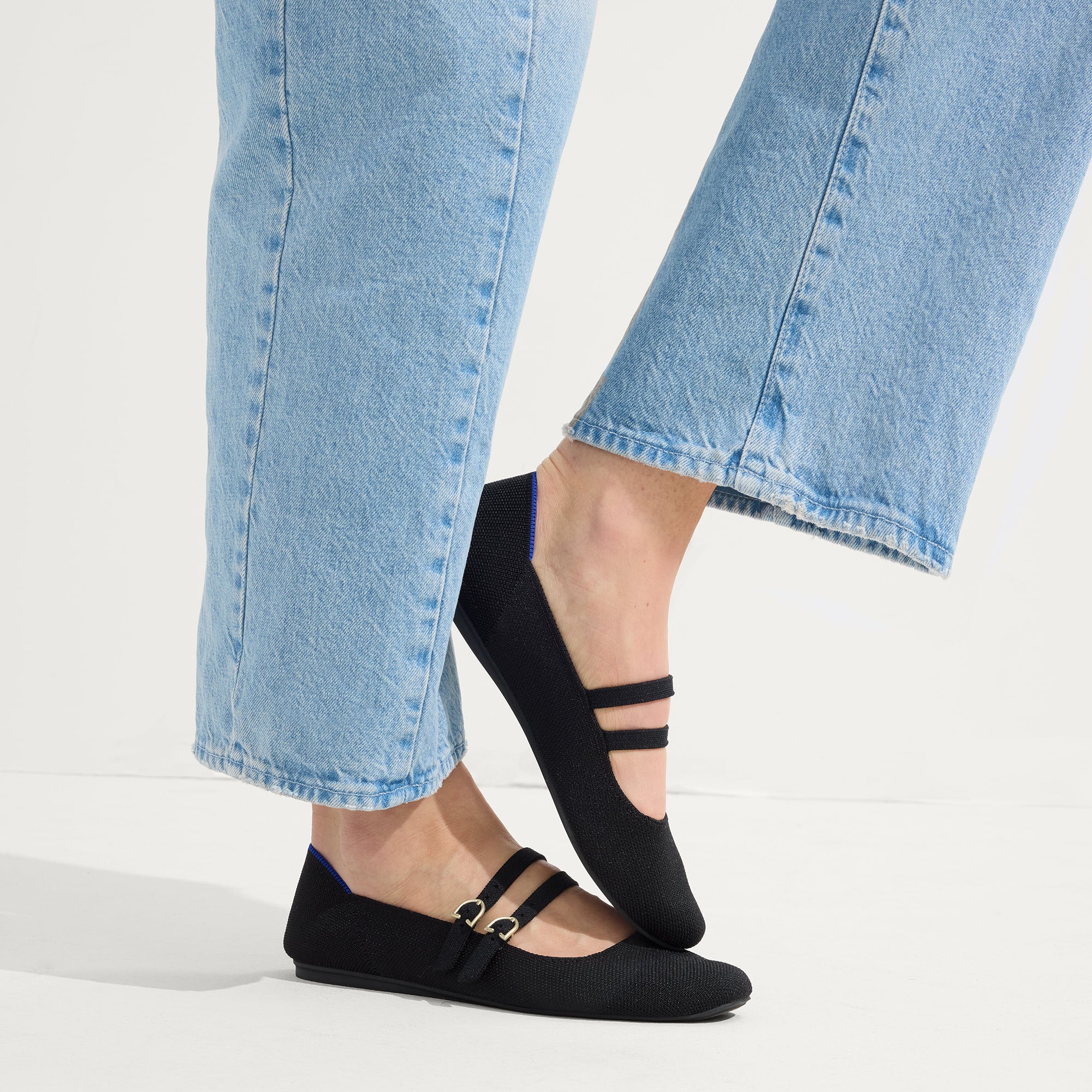 Stylish Black Double Buckle Mary Jane Shoes for Women - Comfortable & Elegant Flats - Perfect for Work, Weddings & Everyday Wear