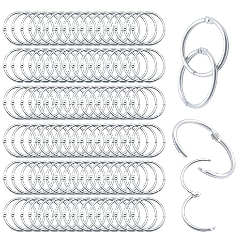 Inner Dia: 1 Inch(25.5mm) 100pcs Silver