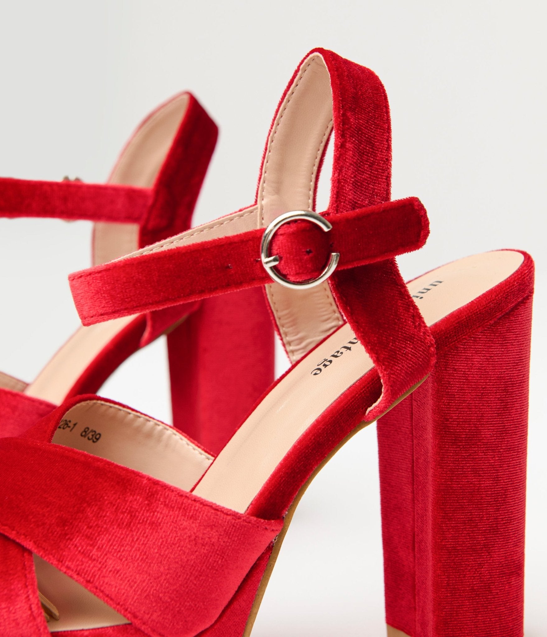 Vintage 1970s Red Velvet Platform Shoes - Retro 70s Disco Party & Halloween Costume Outfit