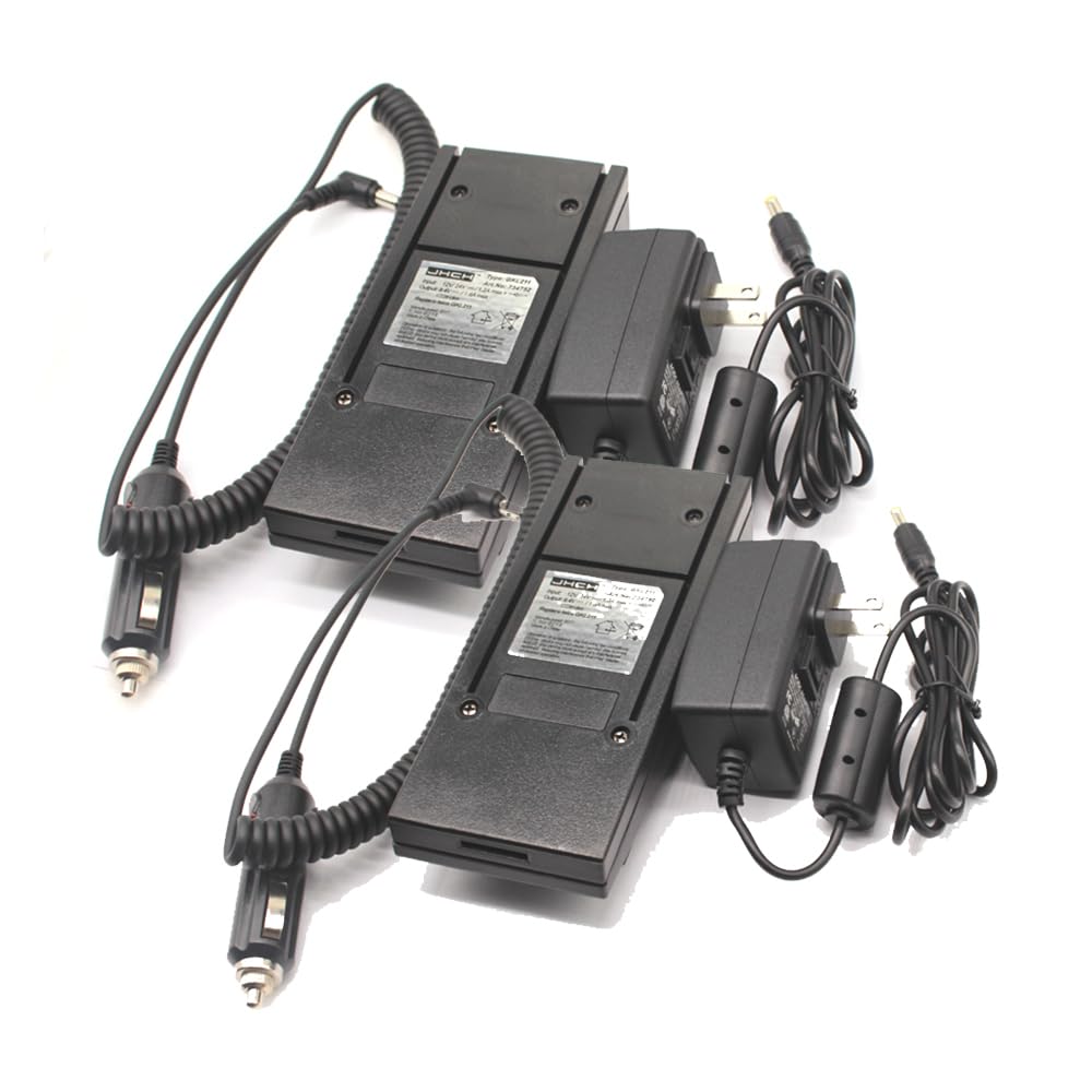 2-Pack GKL211 Fast Charger for Leica GEB90/211/212/221/222 Lithium-Ion Batteries - Rapid Power Charging for Leica Camera Batteries - Perfect for Travel & Professional Photography