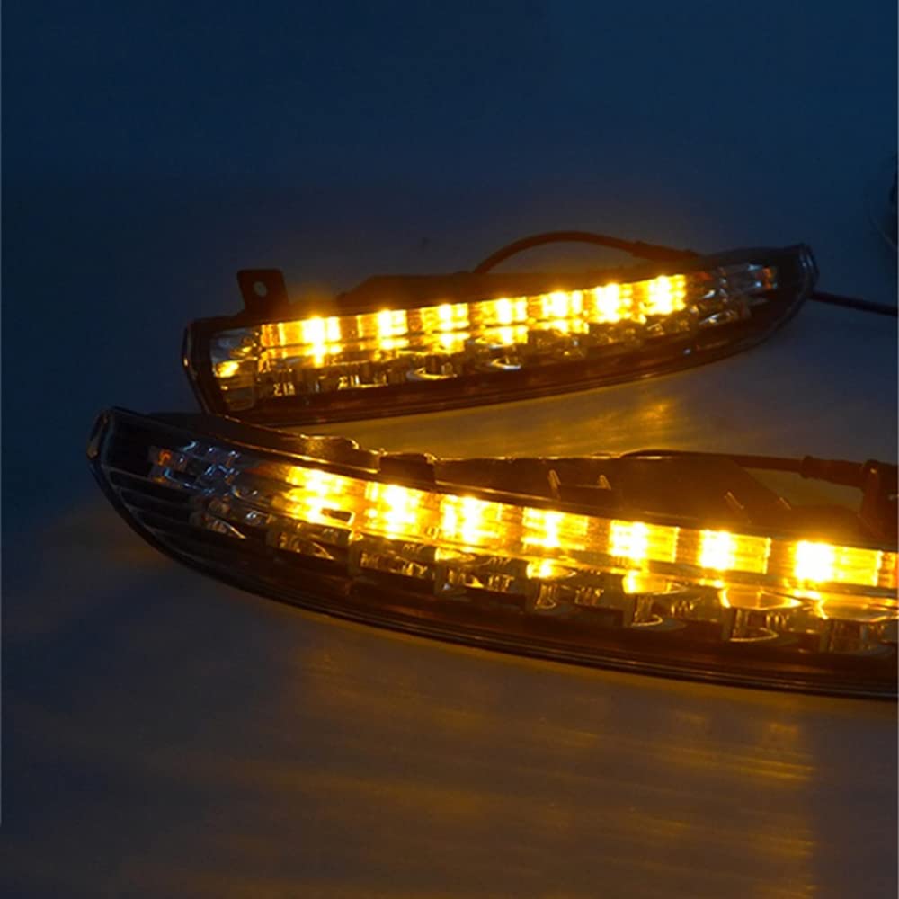 2009-2013 Volkswagen Passat CC LED Daytime Running Lights (DRL) Fog Lamp Cover - Bright White DRL Lights for Enhanced Visibility & Safety - Perfect for Night Driving & Foggy Conditions