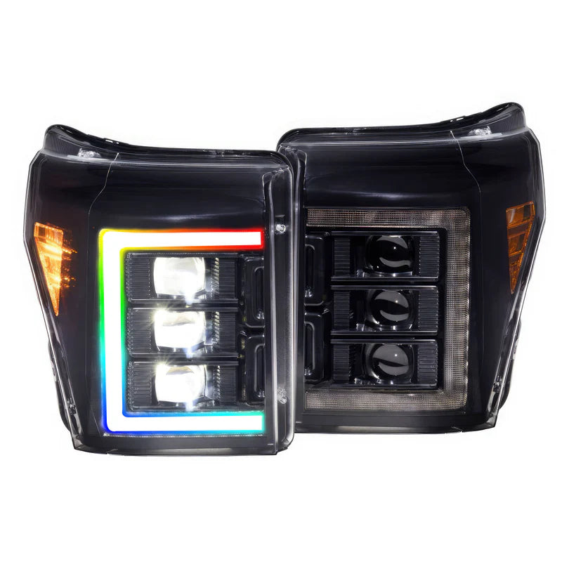 Ford Super Duty LED Headlights - Multicolor Flow Series for 2011-2016 Models | XB Morimoto | Upgrade Your Truck Lighting for Night Driving & Off-Road Adventures