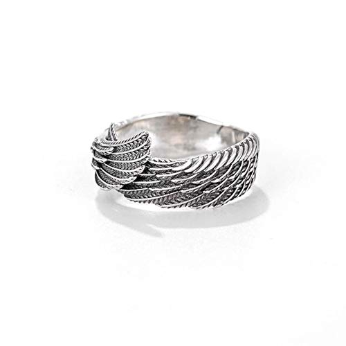 Adjustable Angel Wing Rings for Men & Women - Punk Devil Wings Open Band Promise Rings - Perfect for Gothic Fashion, Couple Gifts & Punk Jewelry Collection