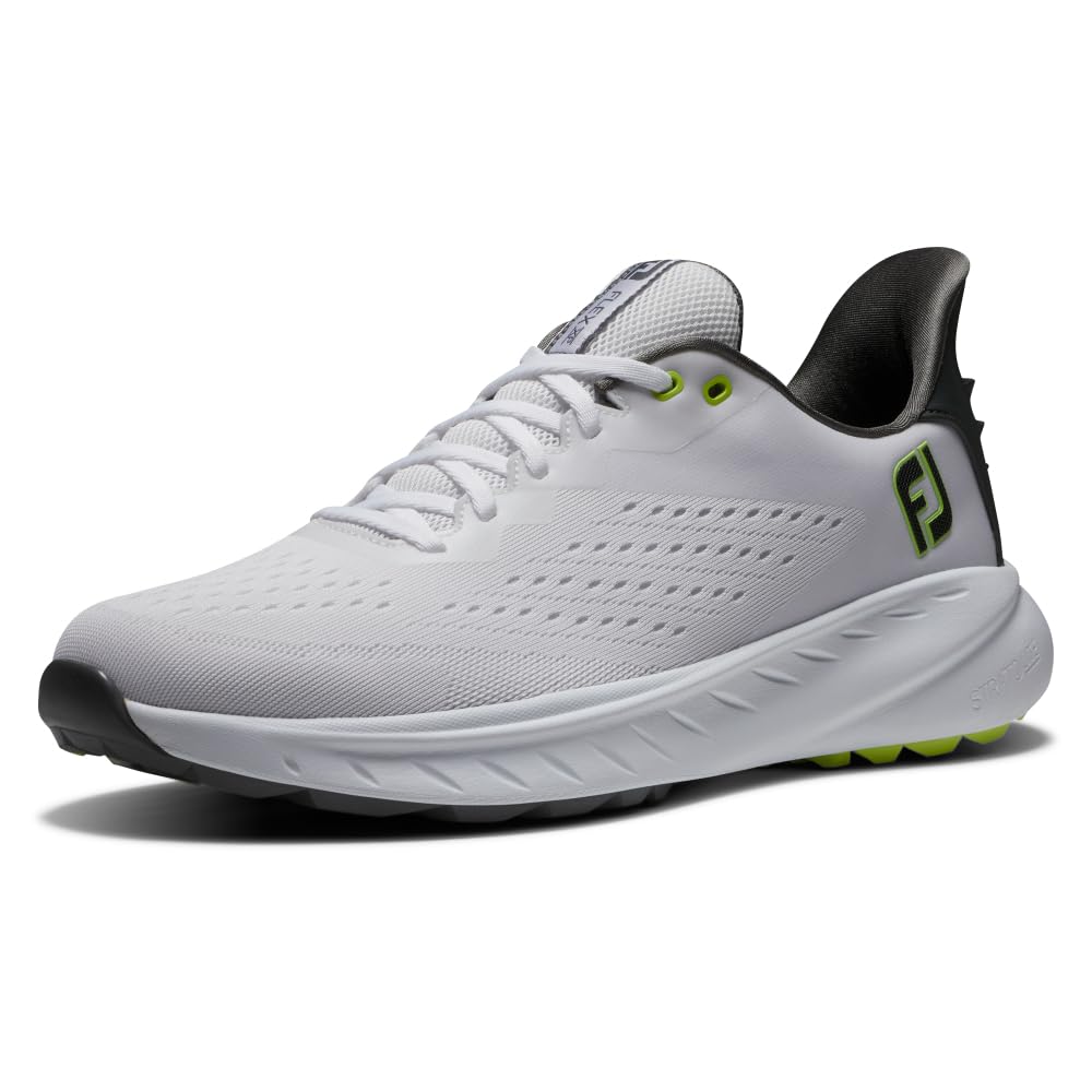 FootJoy Men's Flex XP Golf Shoes - Lightweight & Waterproof Spiked Golf Shoes for Men - Perfect for Walking the Course & All-Weather Play