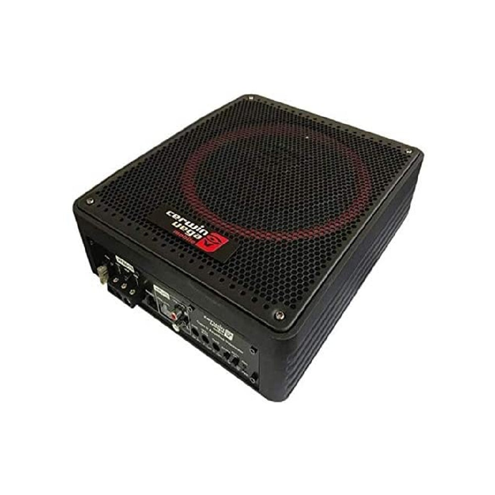 Cerwin Vega VRAD10 600W Max (200W RMS) 10-Inch Powered Active Subwoofer with Passive Radiator - Home Theater & Car Audio Bass Enhancement
