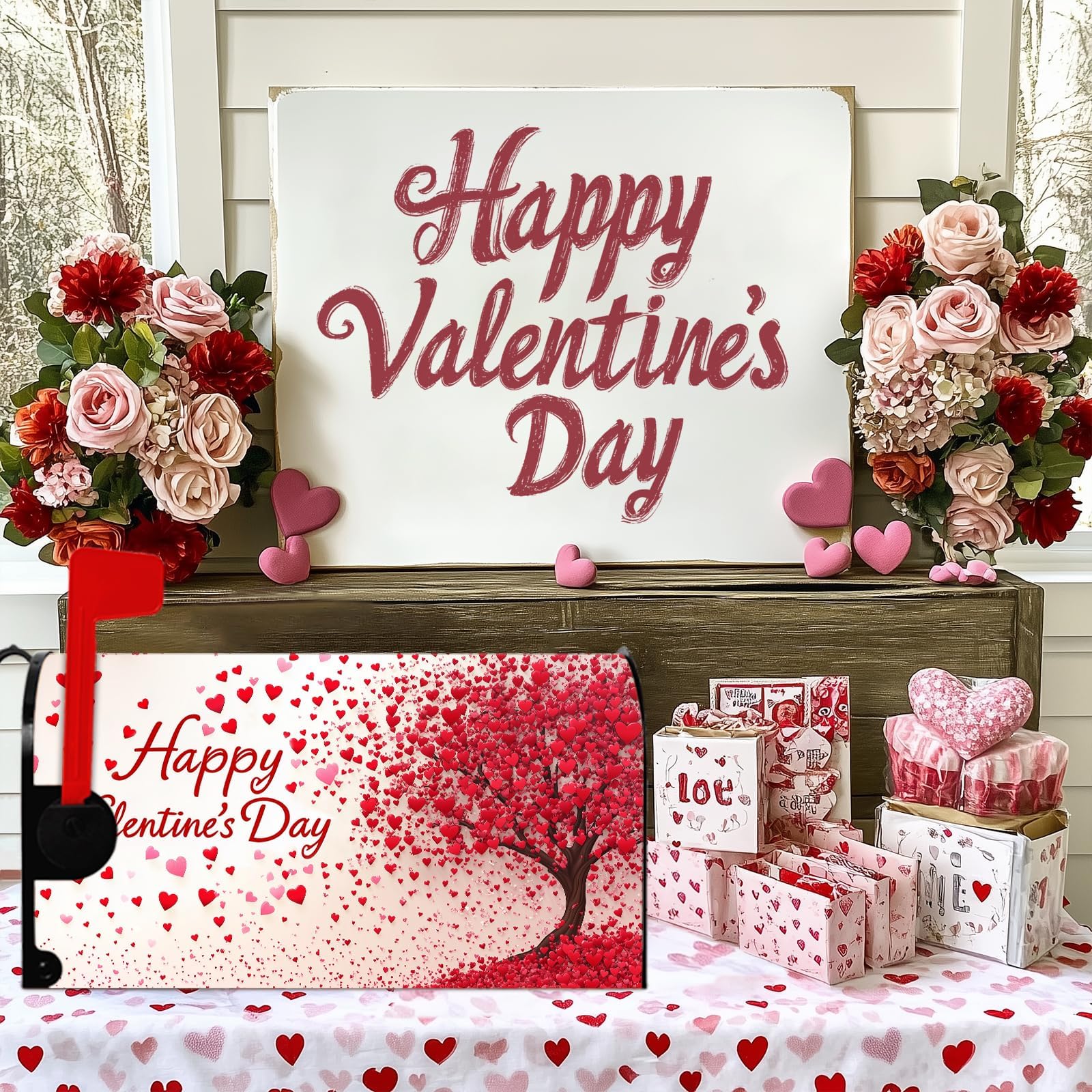 Valentine's Day Magnetic Mailbox Cover - 21