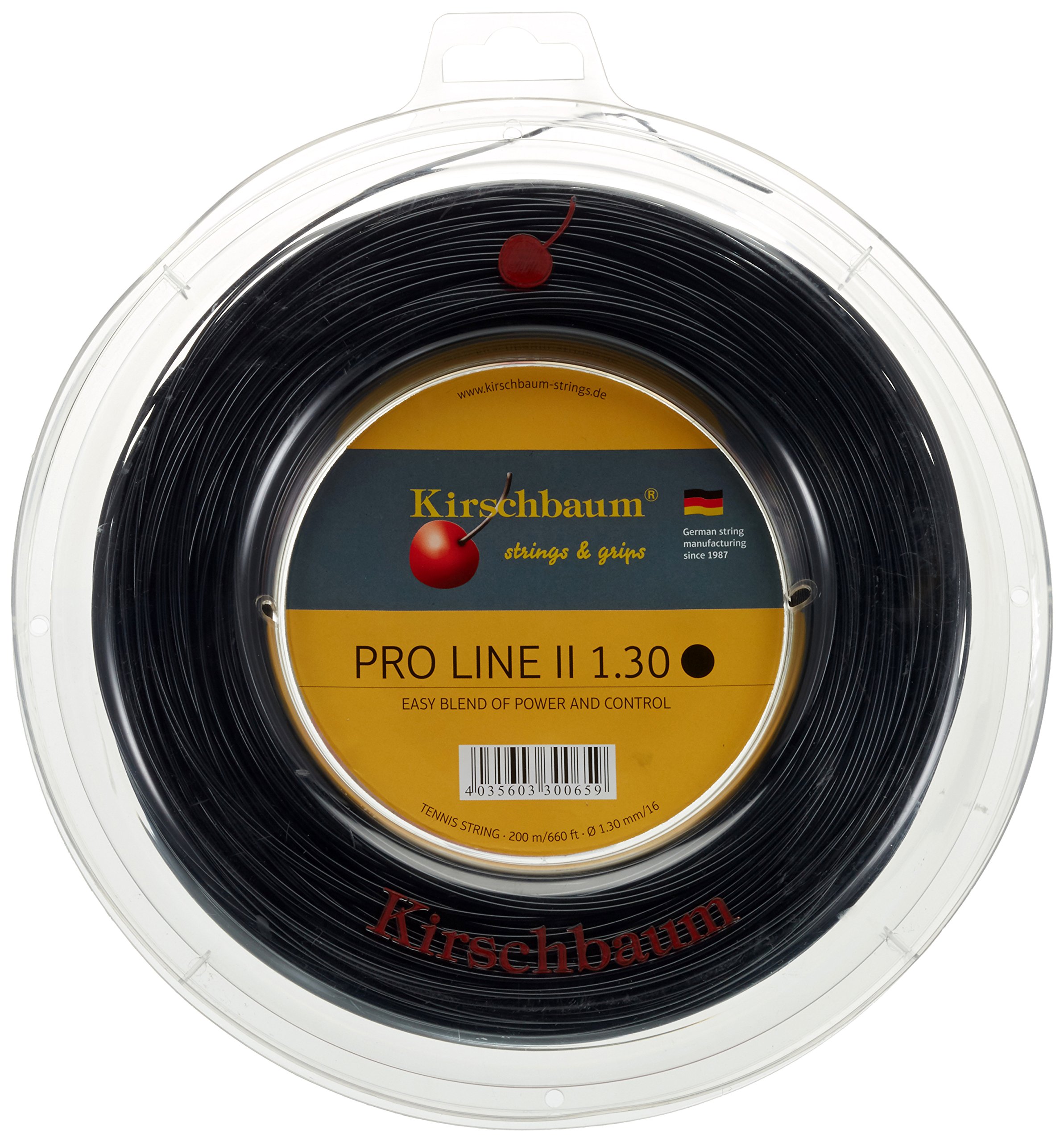 Kirschbaum Reel Pro Line II Tennis String - Premium Polyester String for Power & Control - Ideal for Competitive Players & Tournament Use