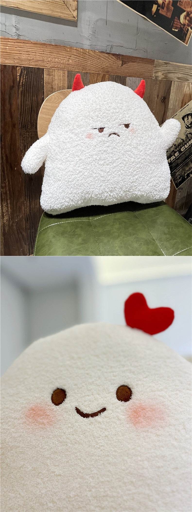 Boo Boo Buddy - Cute Kawaii Ghost Plush Toy for Kids | Soft Huggable Stuffed Animal | Perfect for Halloween Decor, Birthday Gifts & Comfort Companion