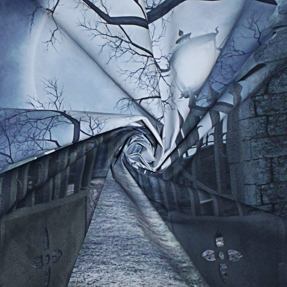 7x5FT Halloween Party Backdrop - Abstract Pattern with Bats & Spider Web Design, Vinyl Photography Background for Photo Booth, Studio Props | Perfect for Halloween Decorations, Themed Parties & Spooky Photo Shoots