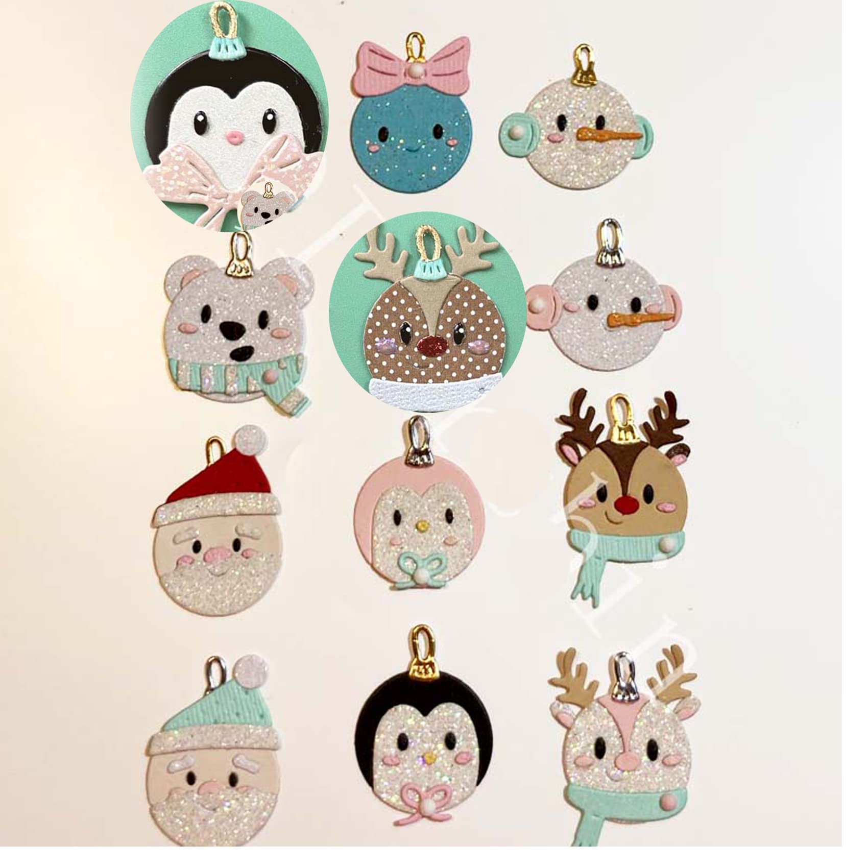 Christmas Ornaments Metal Cutting Dies - DIY Embossing Stencils for Card Making, Scrapbooking & Photo Decoration | Perfect for Holiday Crafts, Greeting Cards and Festive Home Decor