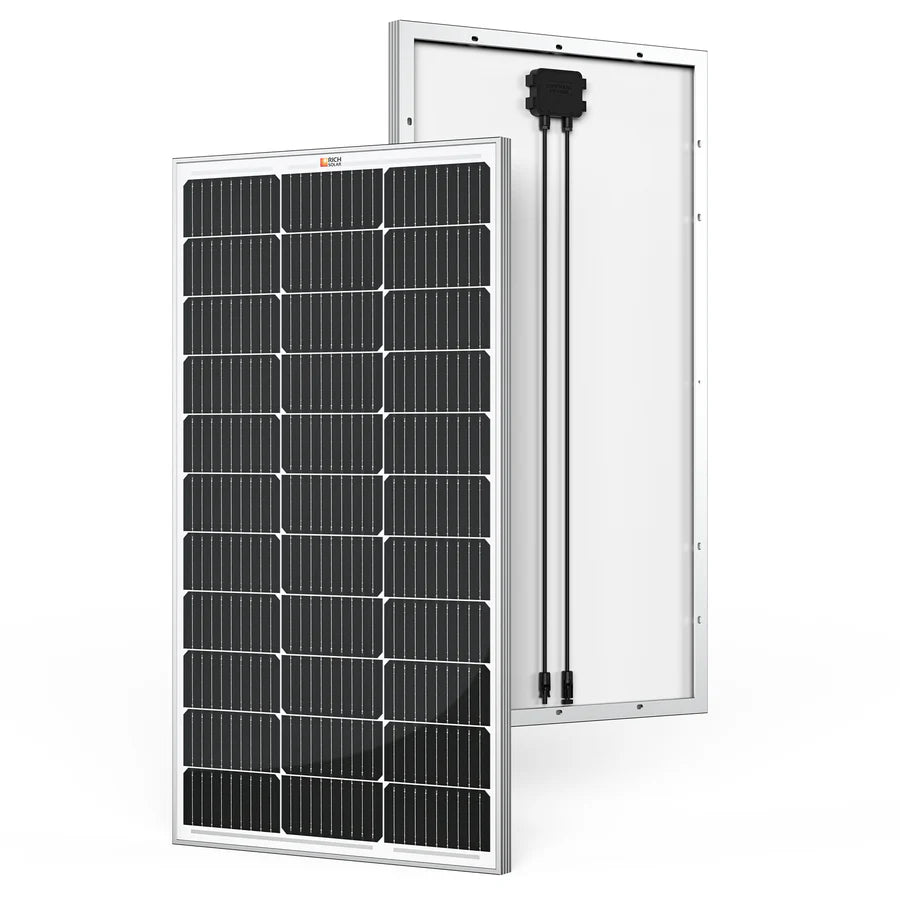 100 Watt Solar Panel | 12V Off-Grid Solar Power Kit for RV, Van, Boat & Camping | UL Certified | 25-Year Warranty | Portable Solar Charger for Outdoor Adventures, Emergency Power & Off-Grid Living