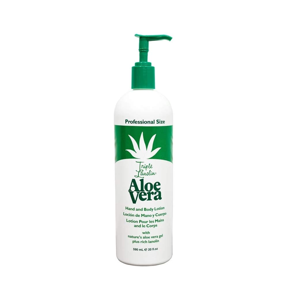 Triple Lanolin Aloe Vera Hand & Body Lotion 20 Oz - Ultra Moisturizing Cream for Dry Skin - Perfect for Winter Care & Daily Hydration