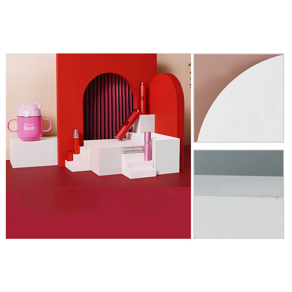Professional White Photography Studio Props Cube Set - Arch, Mini Step & Cuboid for Product Photography, Fashion Shoots & Creative Backdrops