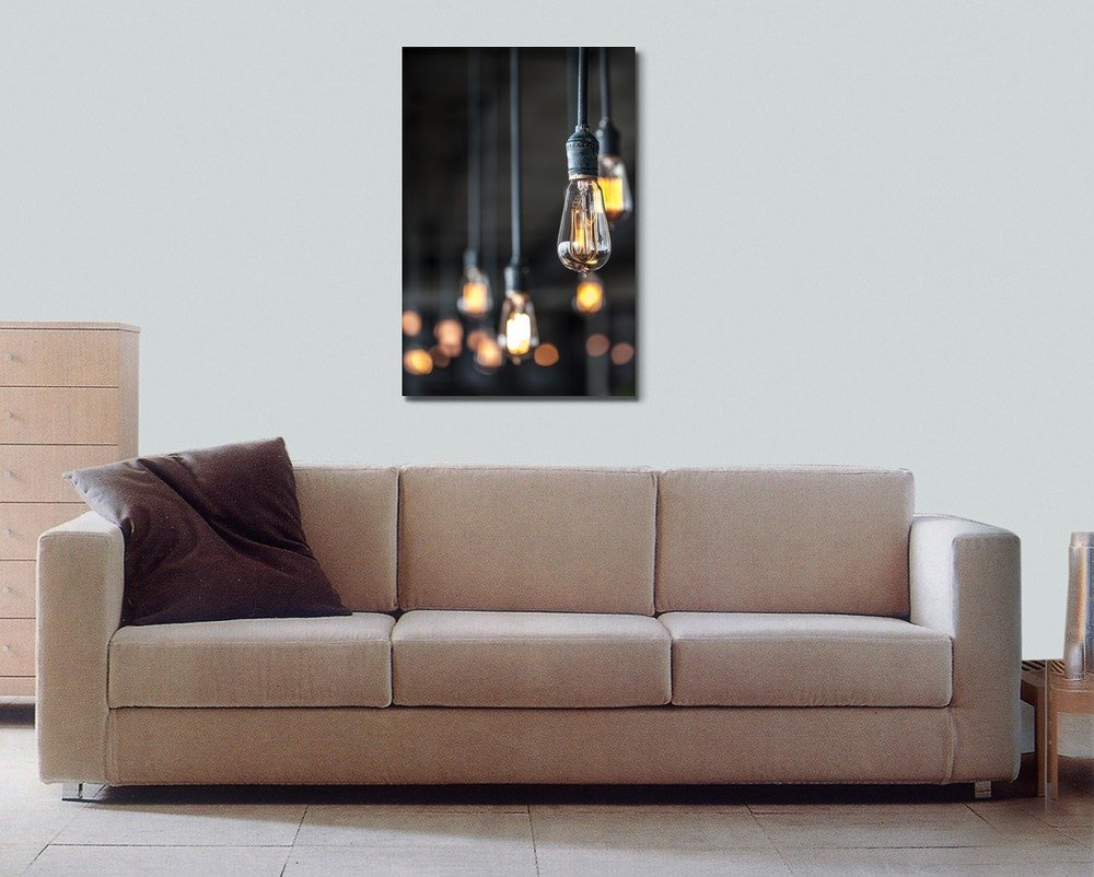 Premium Canvas Prints Wall Art - Stunning Blurred Lighting Decor for Modern Homes | High-Quality Giclee Printing Wrapped Canvas Art Ready to Hang (48