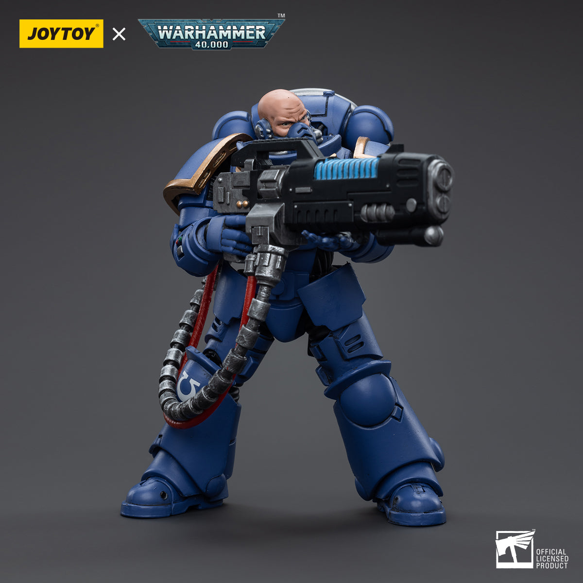 JOYTOY 1/18 Scale Warhammer 40K Ultramarines Hellblasters Action Figure Set (3-Pack) - Perfect for Tabletop Gaming, Collecting, and Warhammer 40K Battle Scenes
