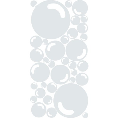 HDC Bubble Polka Dots Removable Wall Decals - Grey Self-Adhesive Vinyl Stickers for Home Decor, Nursery, Kids Room & Office | Easy Peel & Stick Design