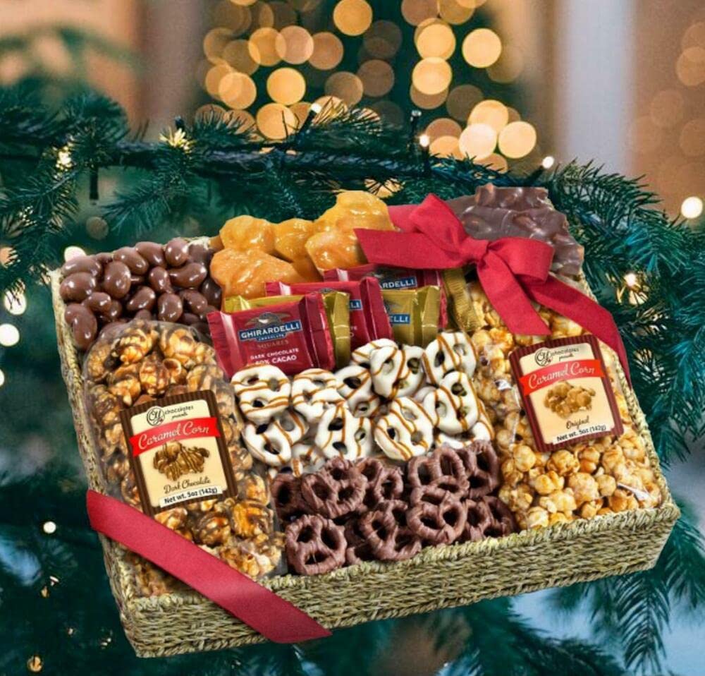 1 Pack Crunchy Caramel Snacks - Delicious Holiday Gift Box for Christmas, Parties & Office Treats | Perfect for Stocking Stuffers, Secret Santa & Festive Gatherings