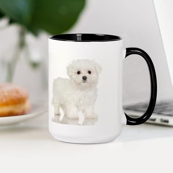 Maltese Dog Coffee Mug 15 oz (444 ml) Ceramic Cup - Perfect for Tea, Hot Chocolate & Coffee Lovers - Great Gift for Maltese Dog Owners & Pet Lovers